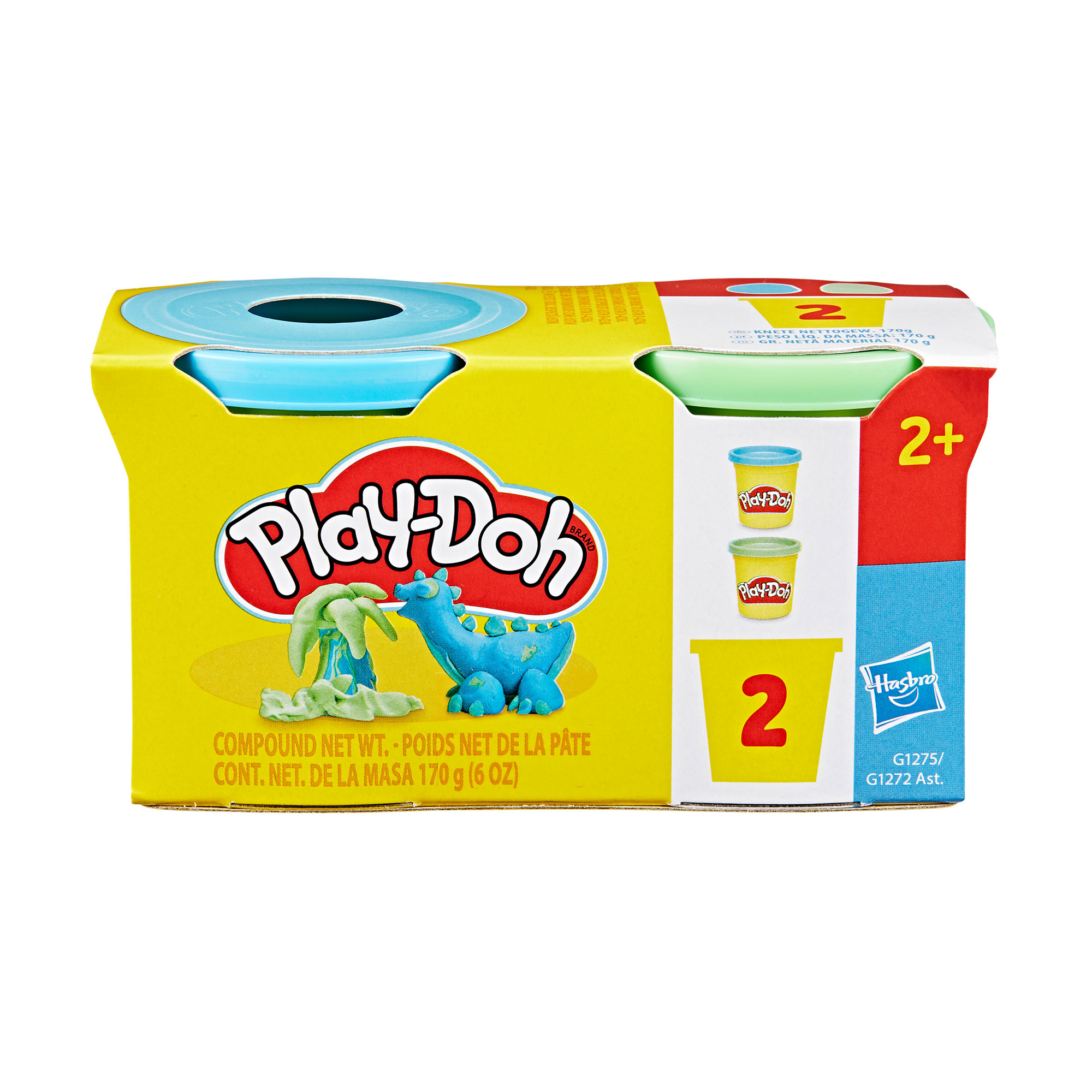 Набір маси для ліплення Play-Doh Mint Green And Bright Blue, від 2 років, 2 баночки (G1272/G1275)